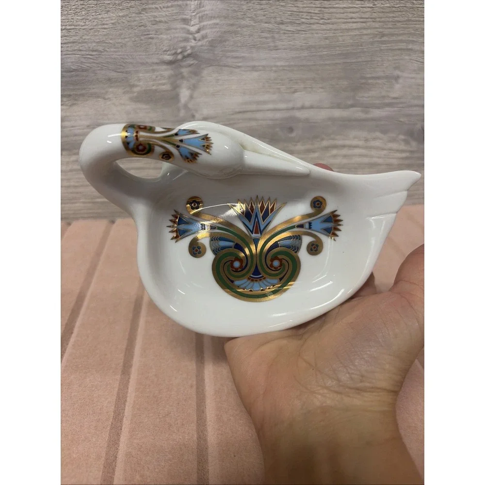 Elizabeth Arden Treasures of the Pharaohs Swan Soap Dish Trinket Tray (C4)